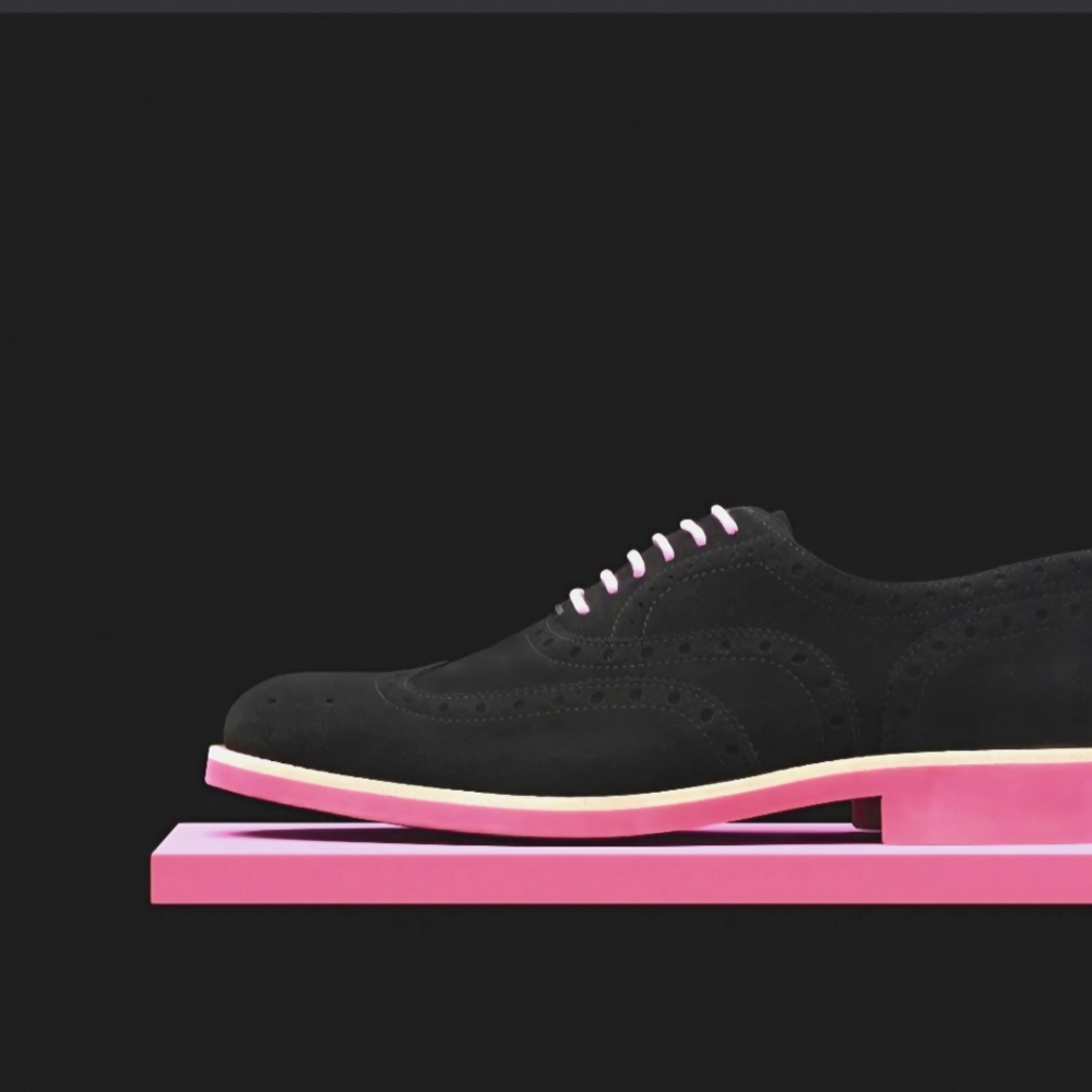 Bp Leather‎ Black And Hot Pink Loafers